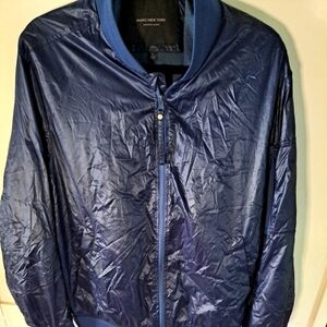 Andrew Marc MAY women's nylon sz  large jacket dark navy blue